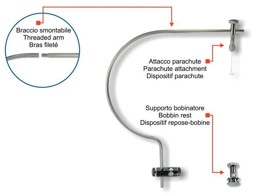 Show details for STONFO SUPPORTO ELITE - PARACHUTE ATTACHMENT + BOBBIN REST Picture of STONFO SUPPORTO ELITE - PARACHUTE ATTACHMENT + BOBBIN REST