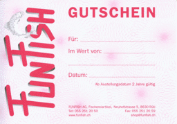 Show details for FUNFISH GESCHENKGUTSCHEIN 50.- Picture of FUNFISH GESCHENKGUTSCHEIN 50.-