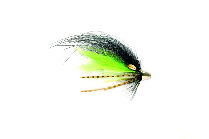 Picture of TUBE FLIES RUBBER LEG BLACK & CHARTREUSE
