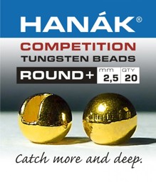 Immagine di HANAK TUNGSTEN BEADS ROUND + GOLD
