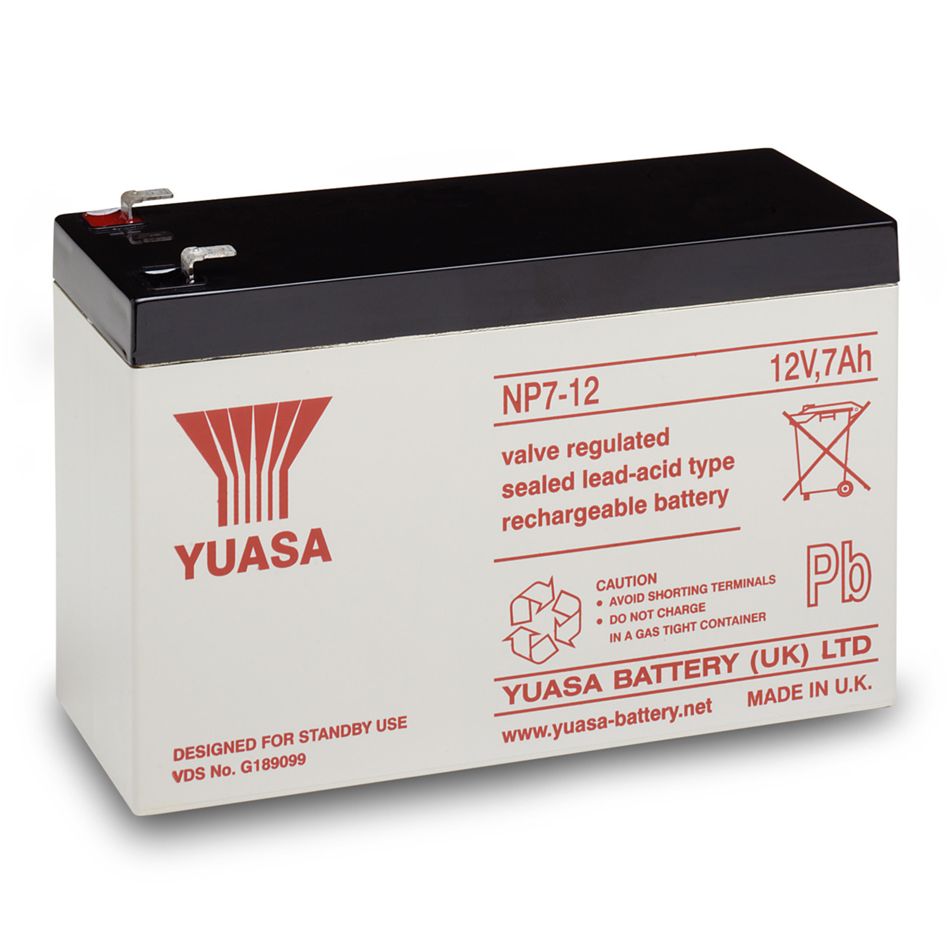 Image de YUASA BLEIAKKU NP7-12 12V 7.0AH