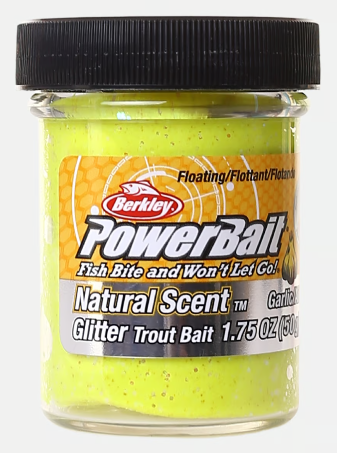 Picture of BERKLEY POWERBAIT TRTBT GARLIC SUNSHINE YELLOW GLITTER