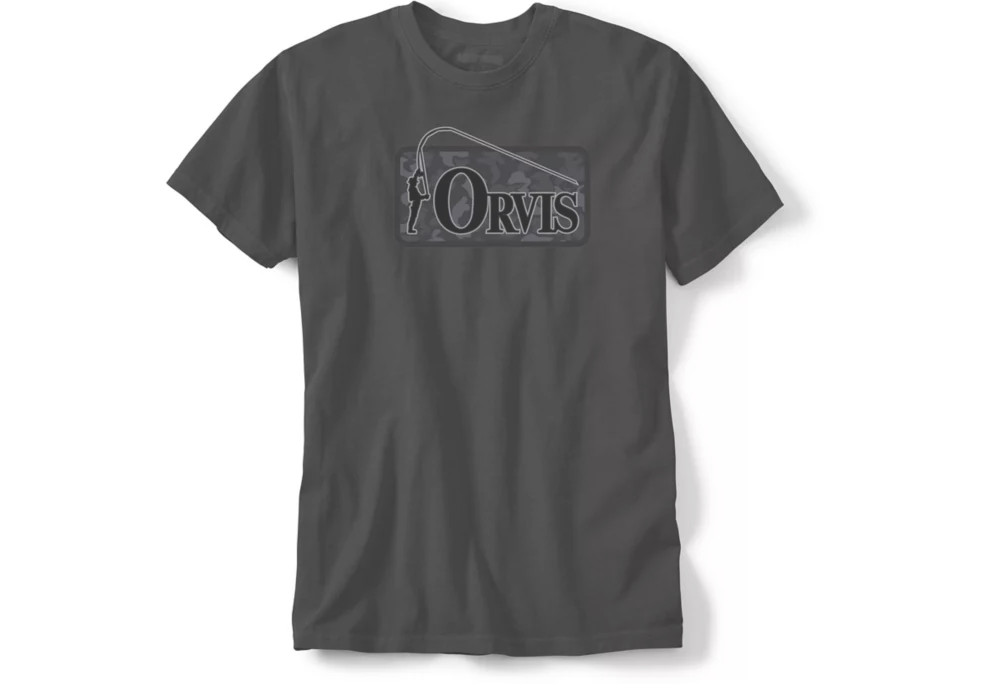 Picture of ORVIS BENT ROD BADGE TEE T-SHIRT GREY