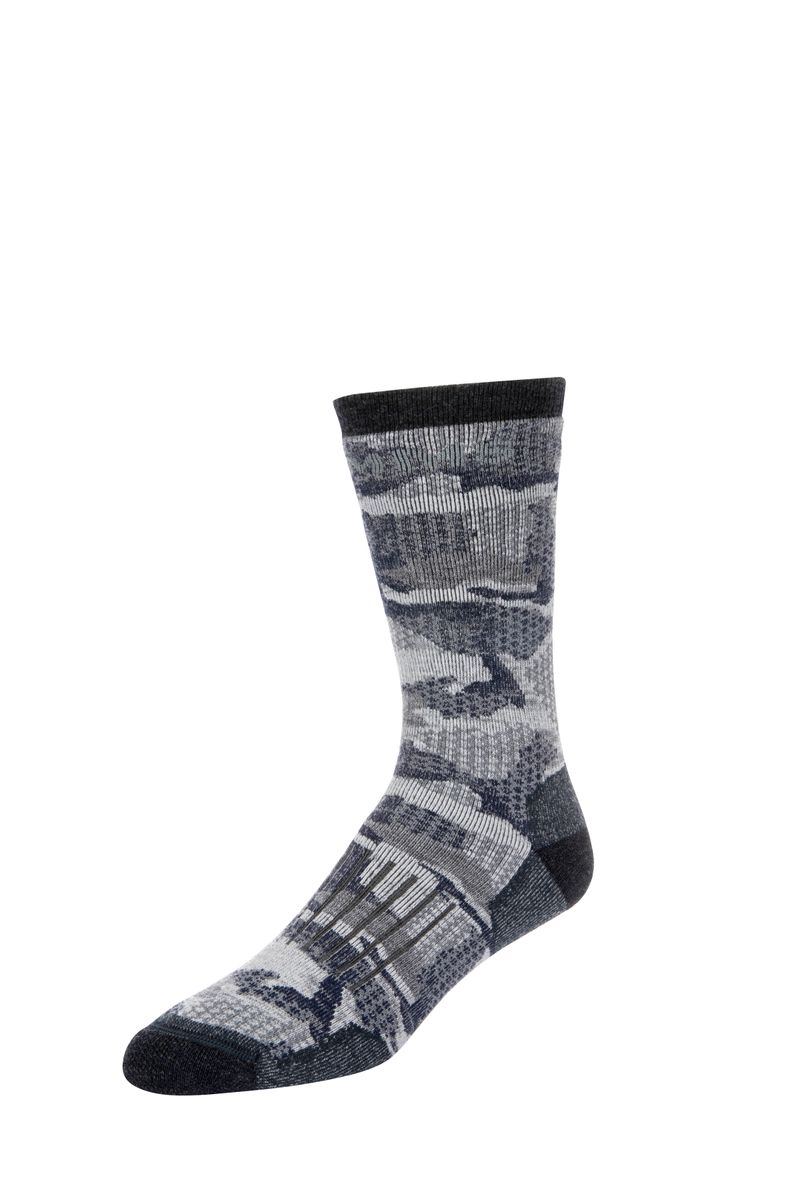 Bild von Simms Women's Merino Midweight Hiker Sock Hex Flo Camo Admiral