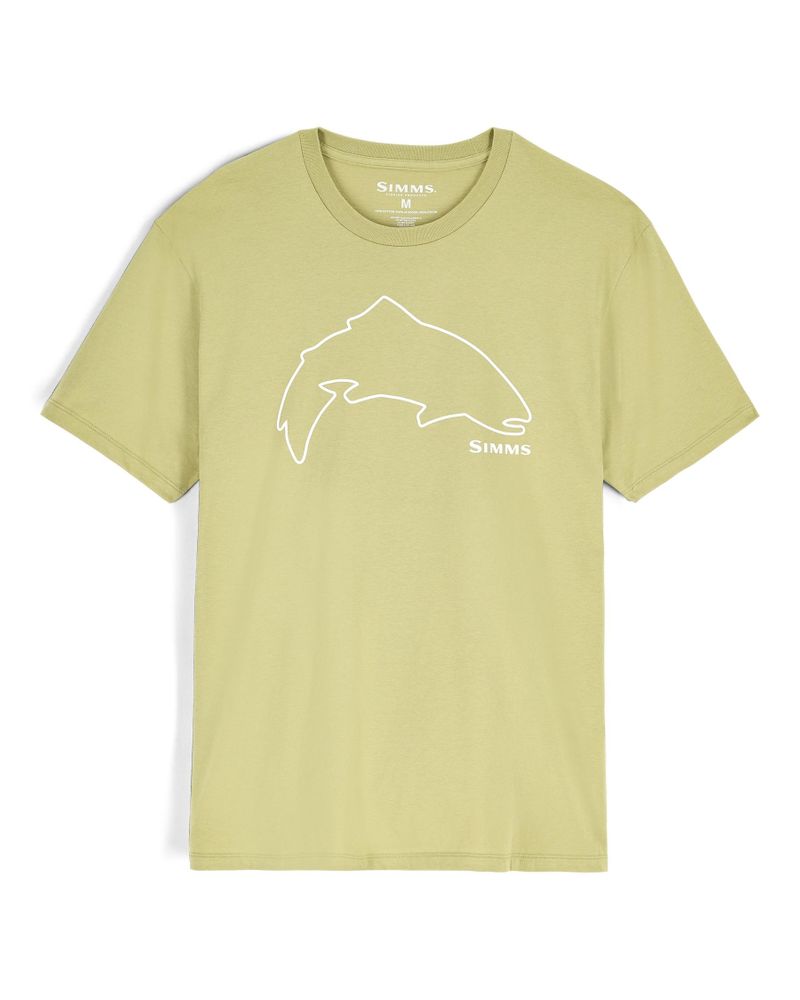 Bild von Simms Trout Outline T-Shirt Tent Green