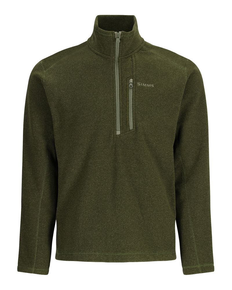 Bild von Simms Rivershed Half Zip Riffle Heather