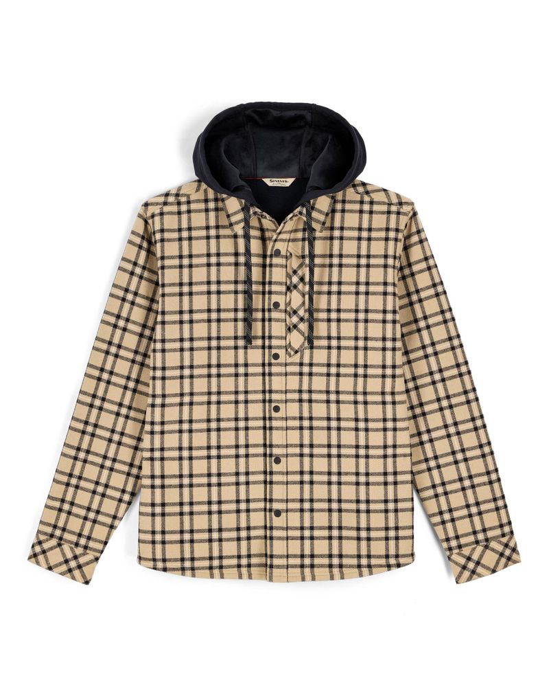 Bild von Simms Coldweather Hooded Shacket Wakemup Plaid: Cork