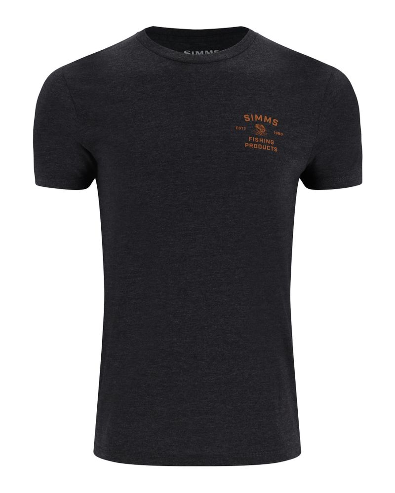 Bild von Simms Stacked Bass T-Shirt Charcoal Heather