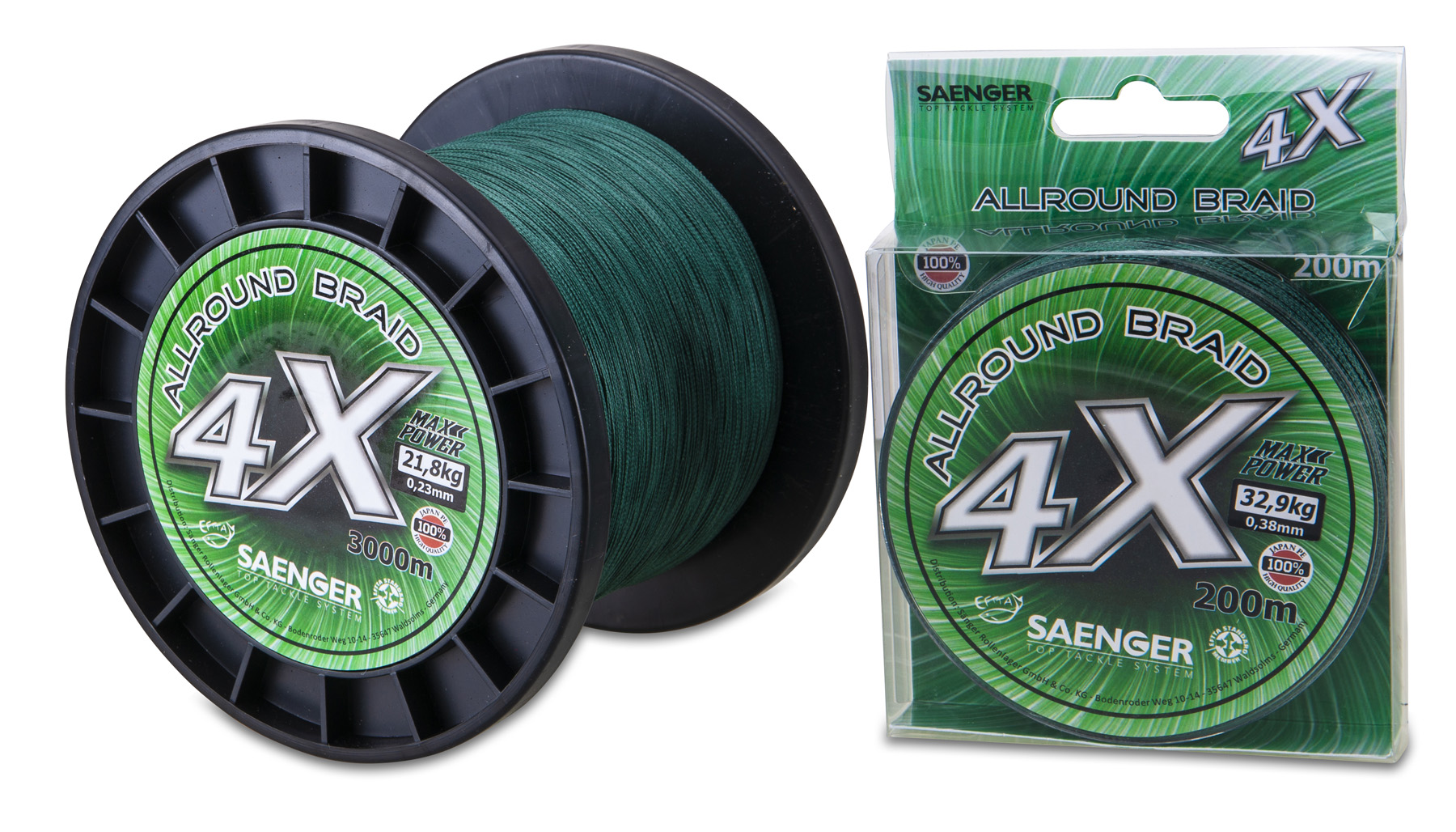 Picture of 4X Allround Braid 3000m 0,3mm 28,8 kg