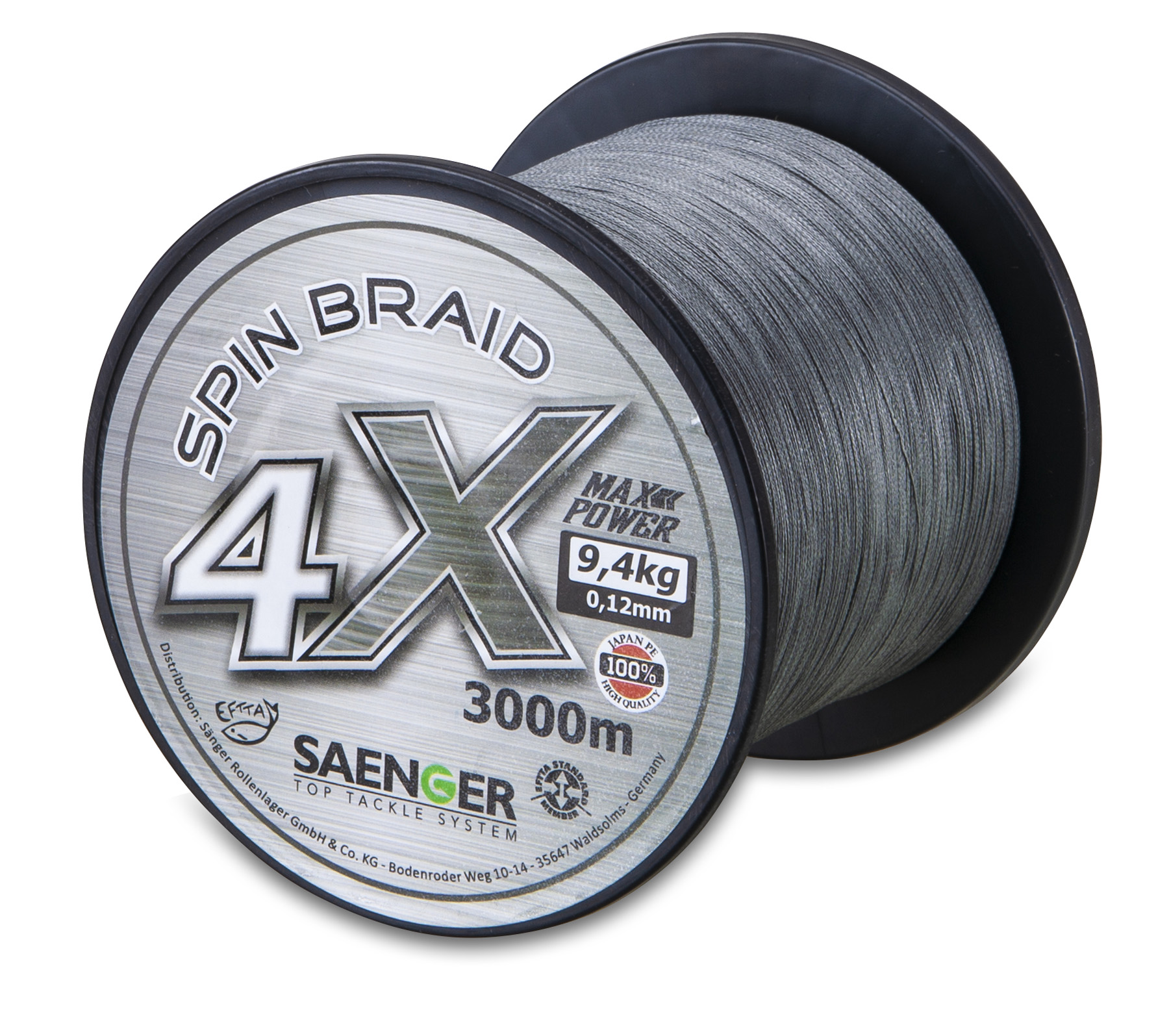 Picture of 4X Spin Braid grey 3000m
