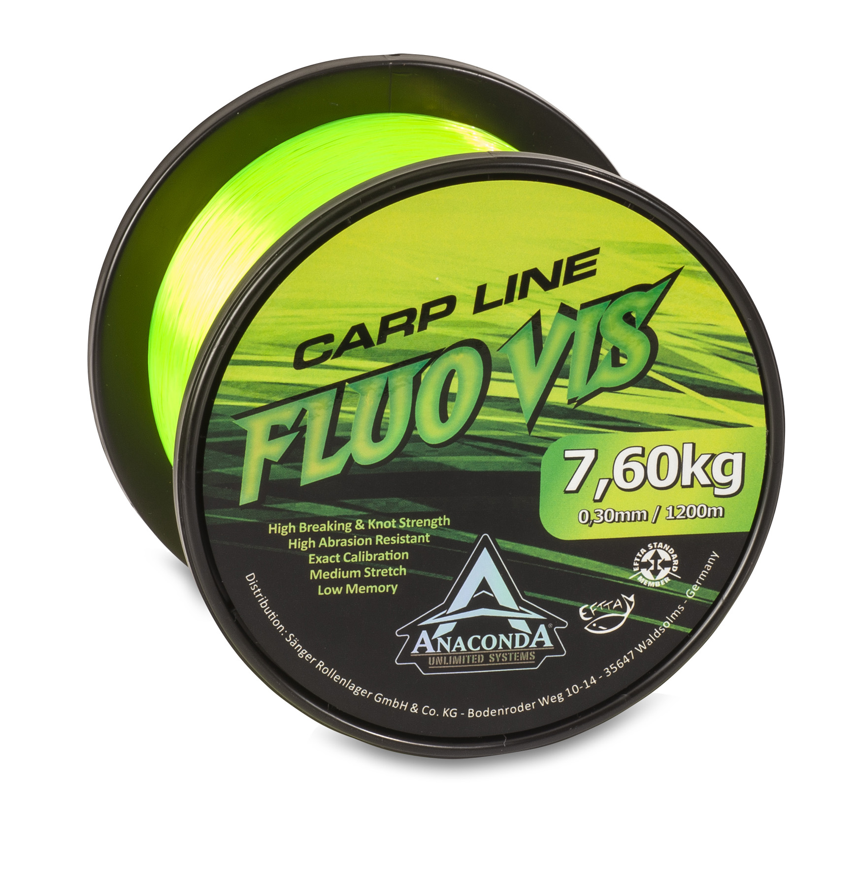 Picture of ANACONDA Fluovis Green Carp Line 1.200m