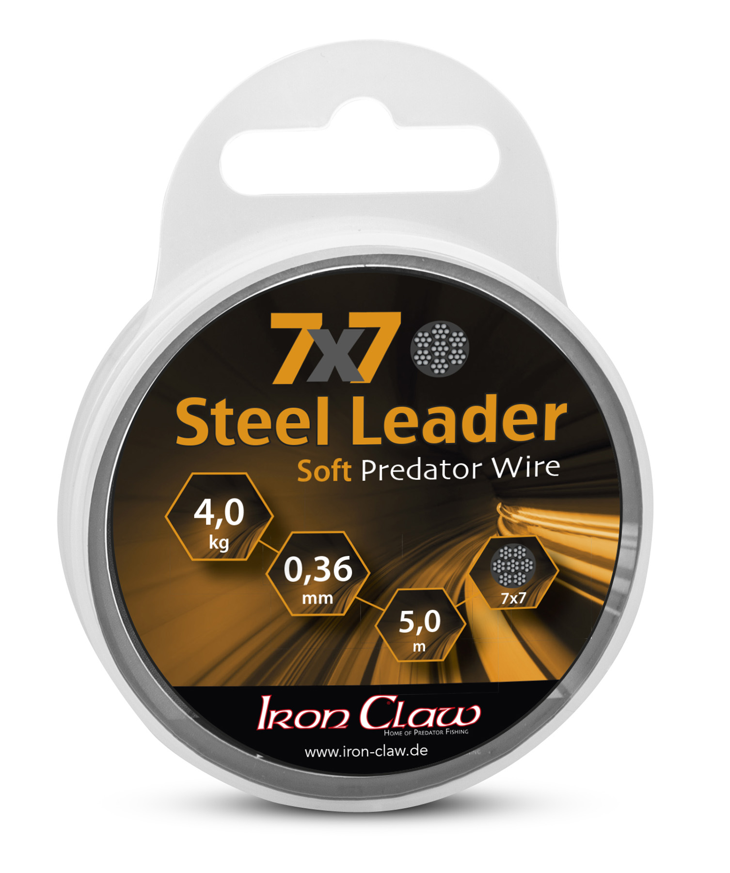 Picture of IRON CLAW 7x7 Steel Leader 12kg 5m
