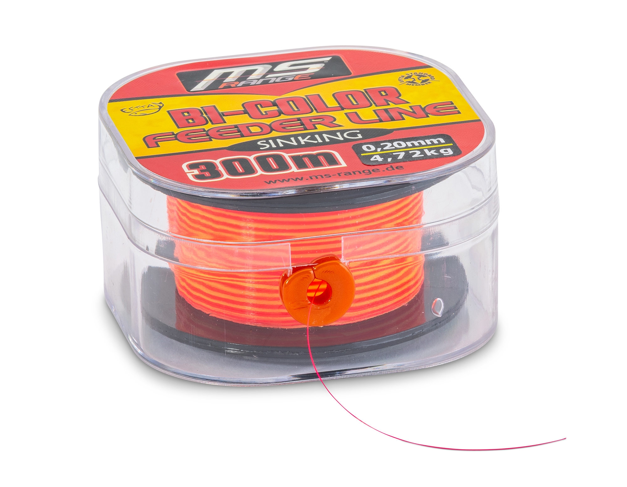 Bild von Bi-Color Feeder Line Solid Yellow / Red 300m 0,20 mm