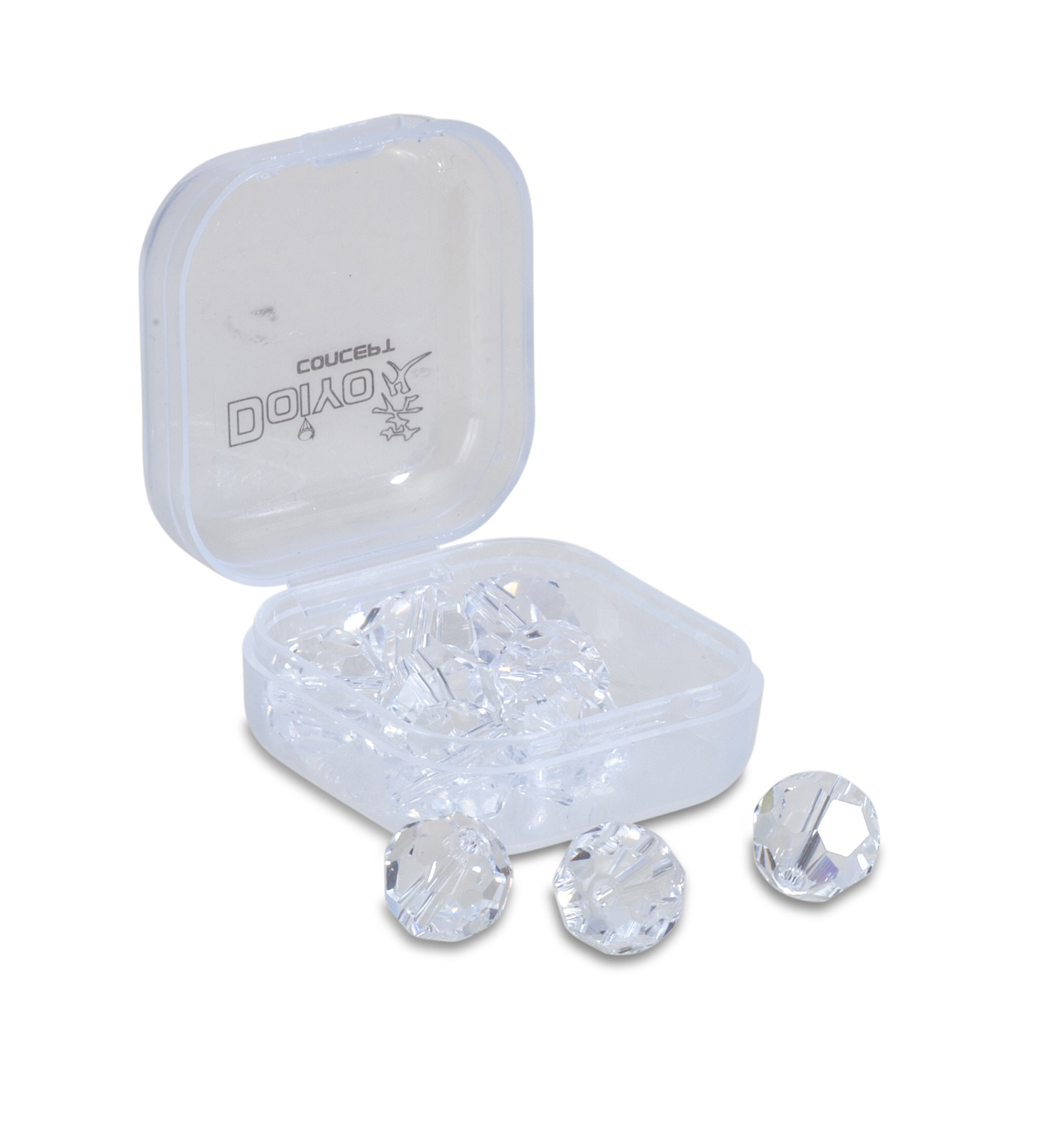 Bild von S'zuki Faceted Glass Beads clear