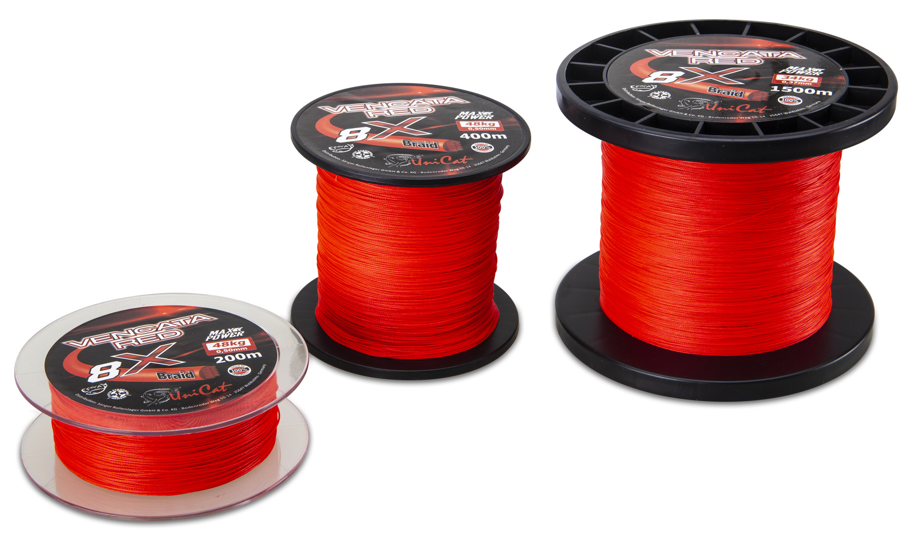 Picture of 8X Vencata Red 1500m 0,6mm 57 kg