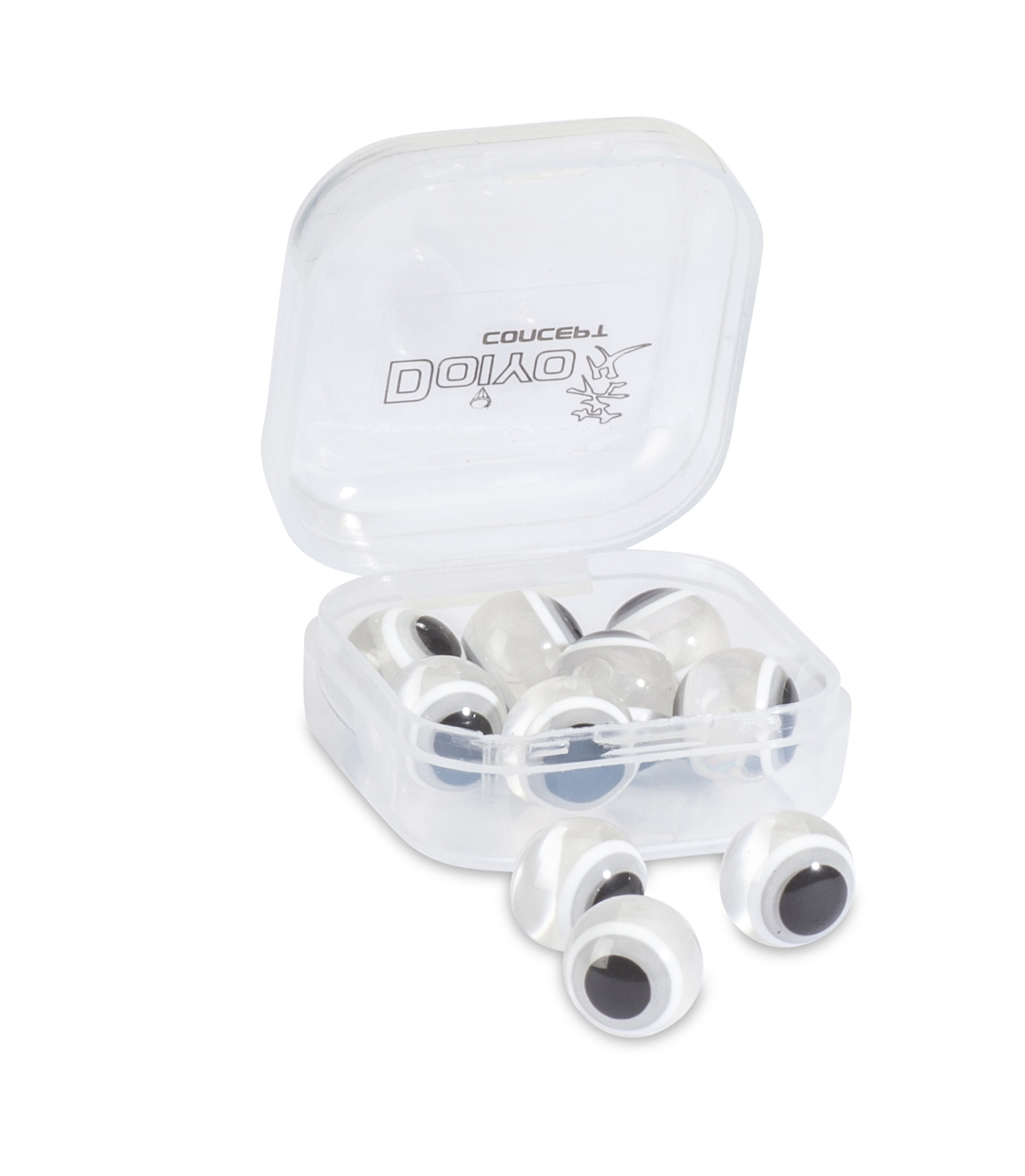 Bild von S'zuki Eyed Glass Beads 6mm White 10Stk.