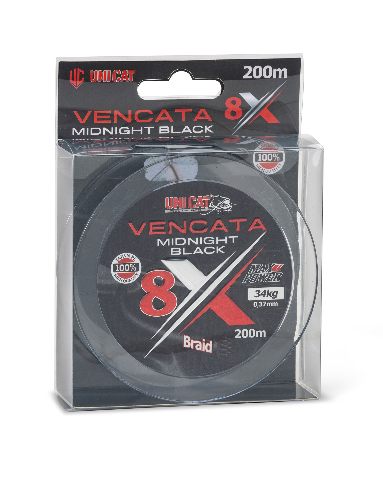 Picture of UNI CAT 8X Vencata Midnight Black 200m 0,37mm