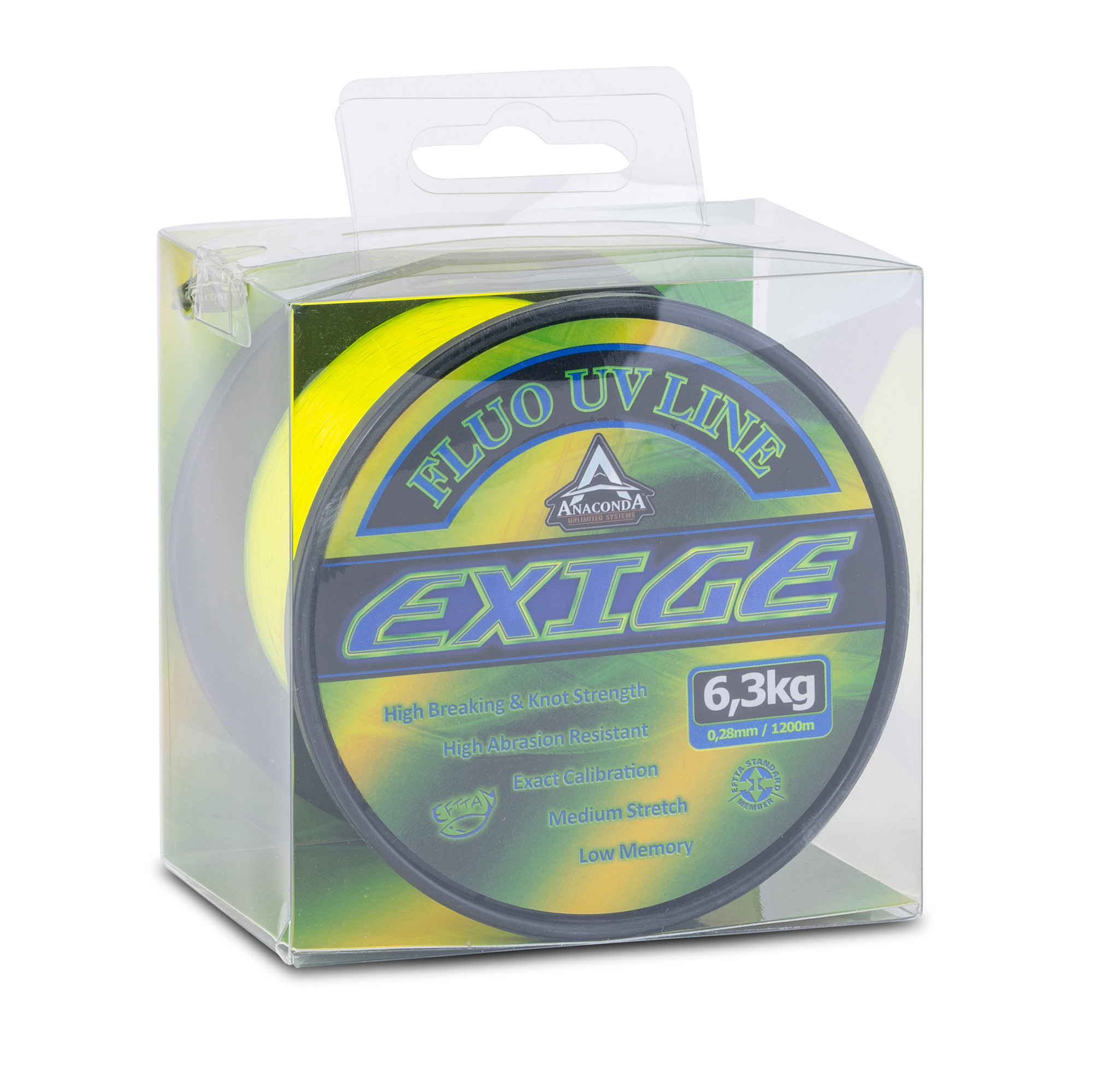 Bild von ANACONDA Exige Fluo UV Carp Line 1200m 0,33mm