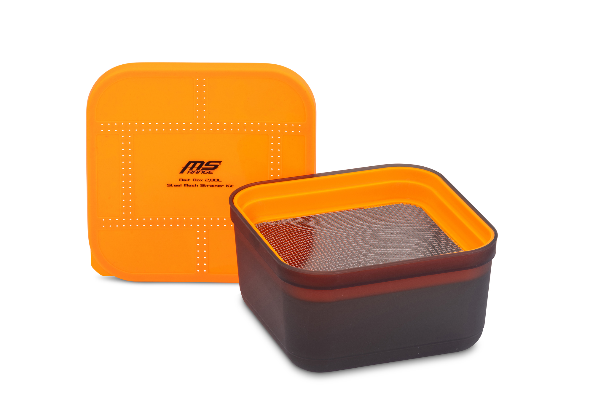 Bild von Bait Box 2,8l + 2 mm Steel Mesh Strainer 6 Stk.