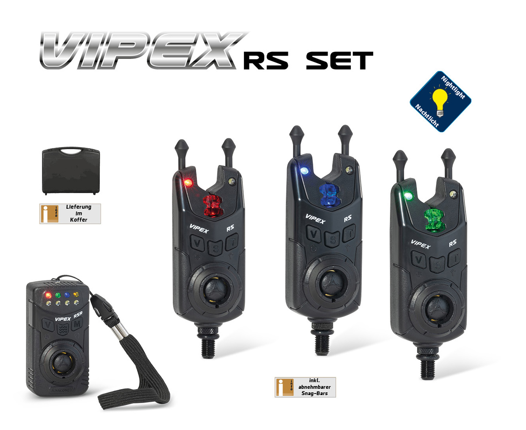 Picture of Vipex RS Set 3 + 1 Red, Green, Blue