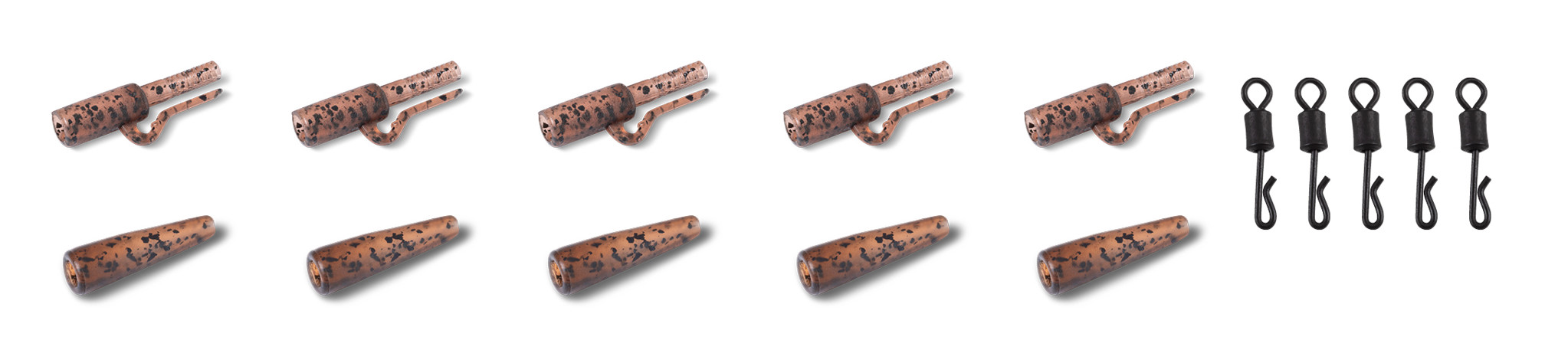 Immagine di Jungle Brown QL Saftey Lead Clip Kit 5pcs.