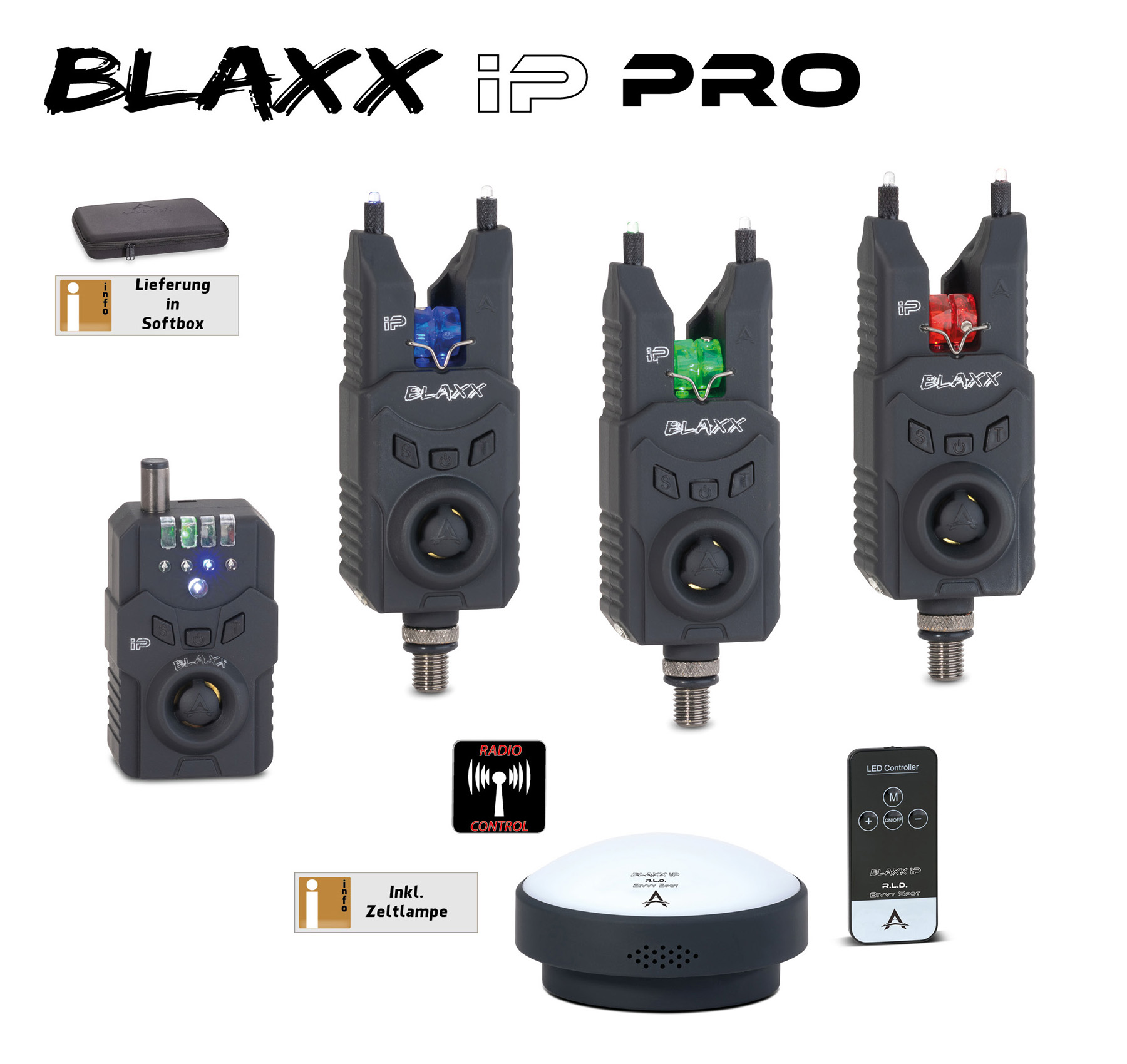 Immagine di BLAXX iP 3+1+1 Pro Set Red, Green, Blue