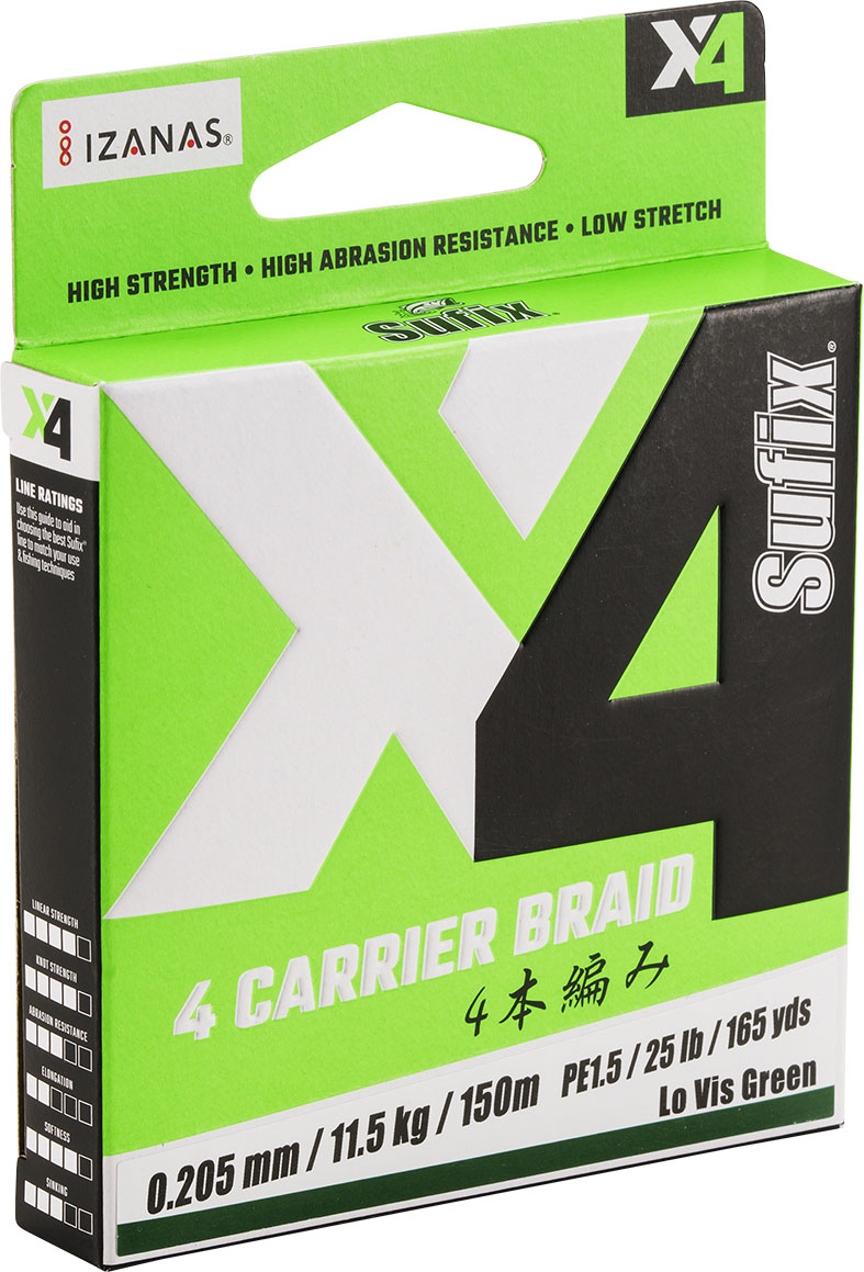 Image de X4 BRAID L.VIS GREEN 240M12,8