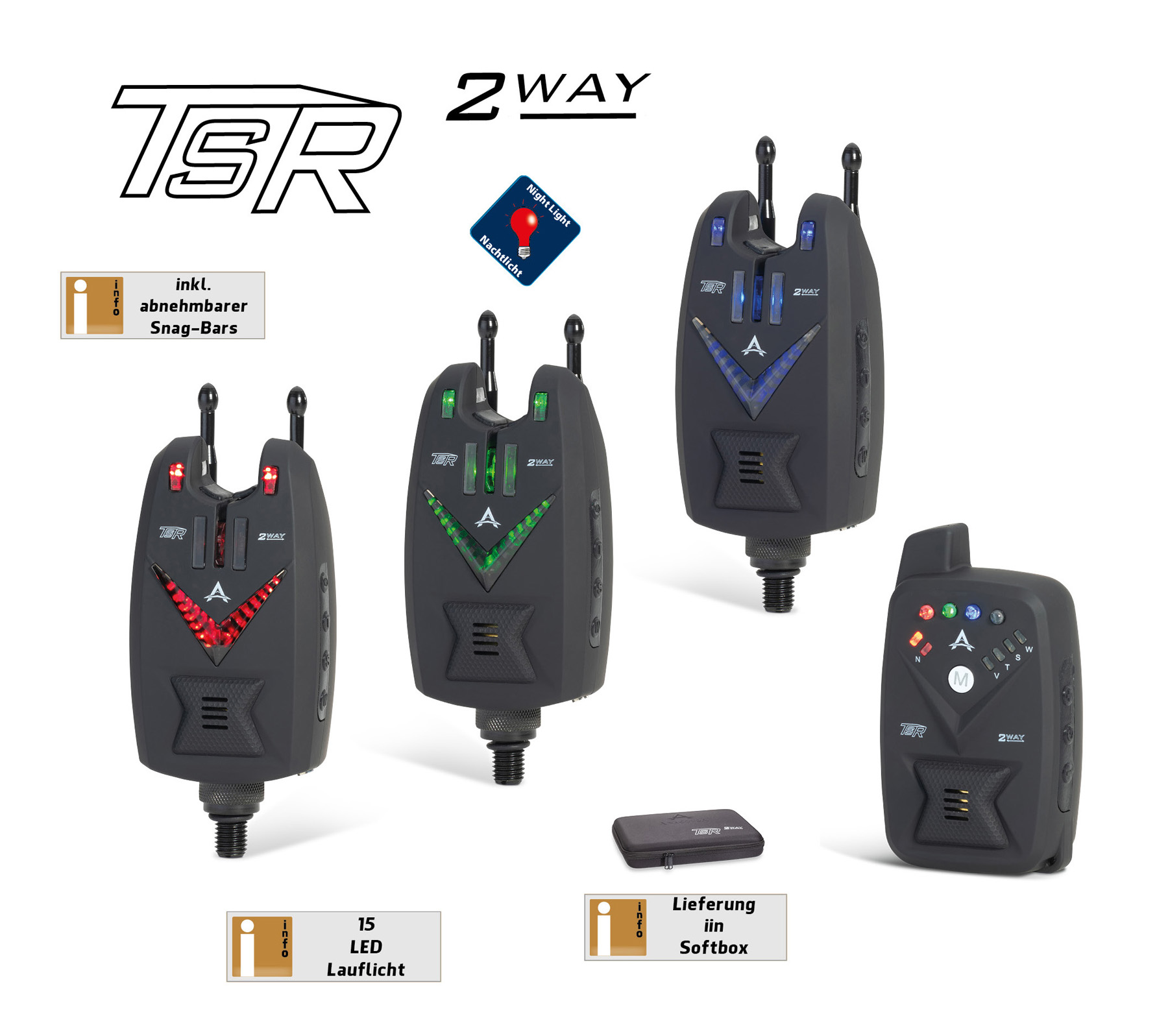 Immagine di TSR 2Way 3+1 Set Red, Green, Blue
