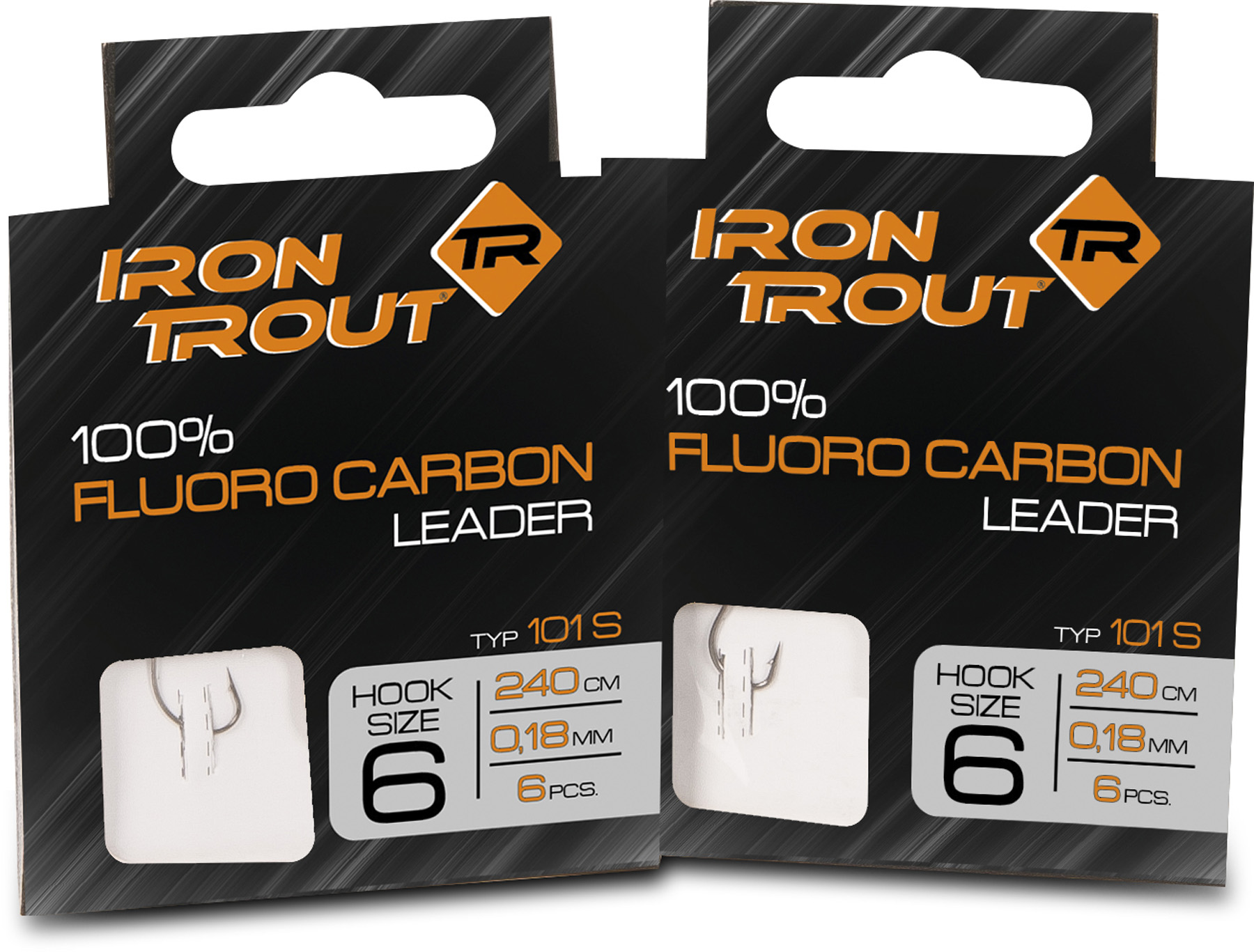 Image de Fluoro Carbon Leader130T 10/0,14mm 10 Stk.