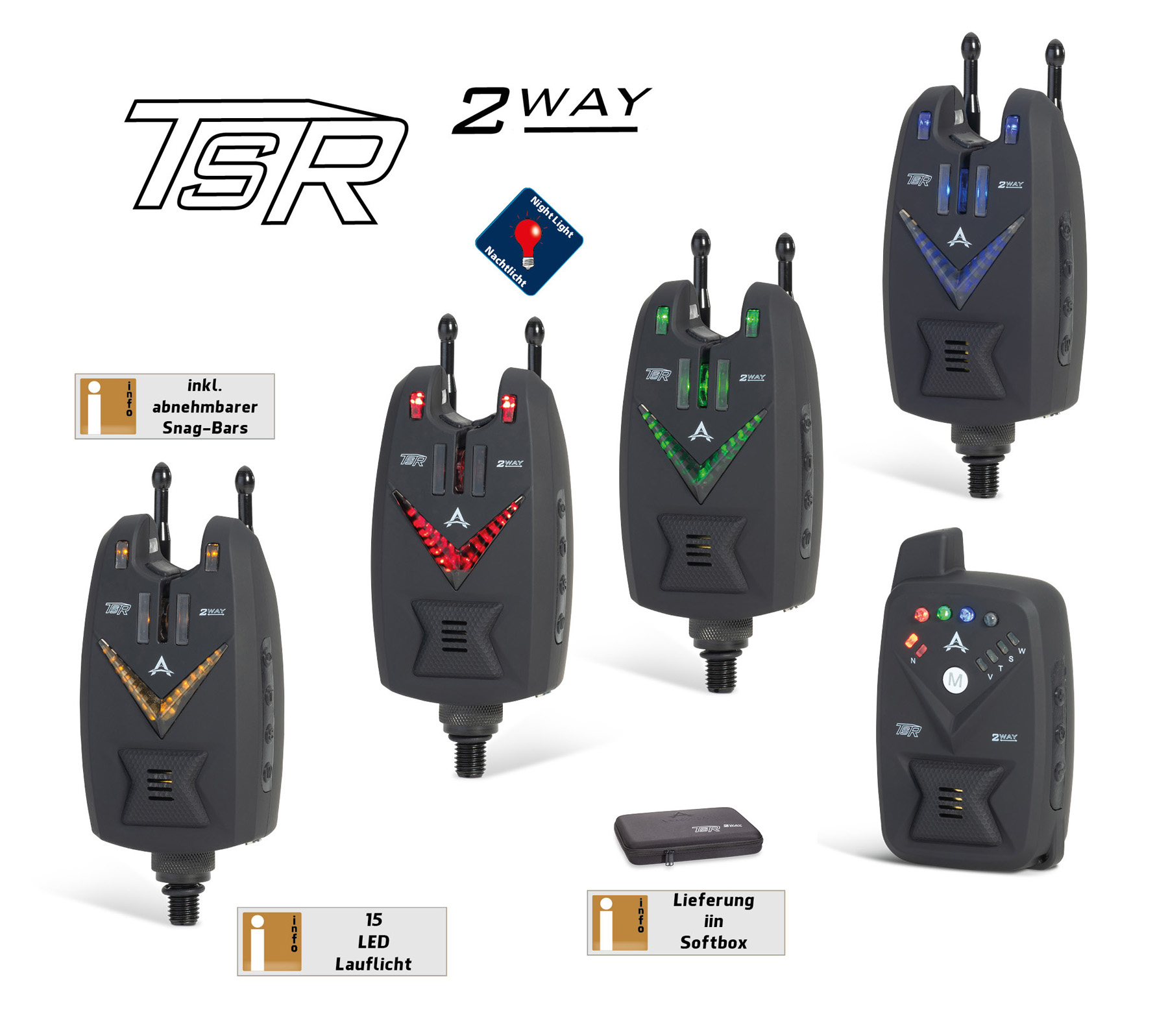 Immagine di TSR 2Way 4+1 Set Red, Green, Blue, Yellow