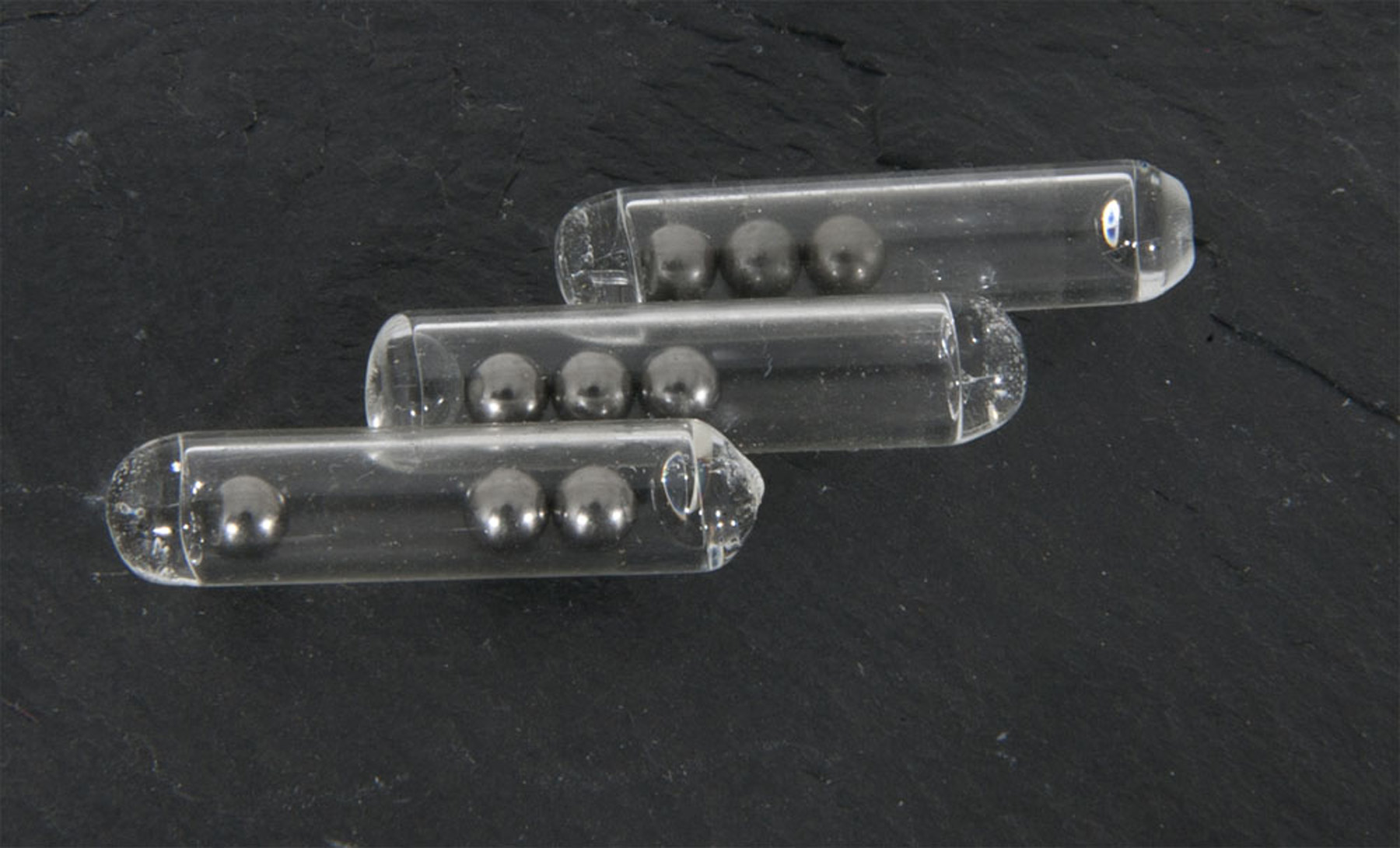 Picture of Glass Rattles Small 4x19mm 10 Stk.