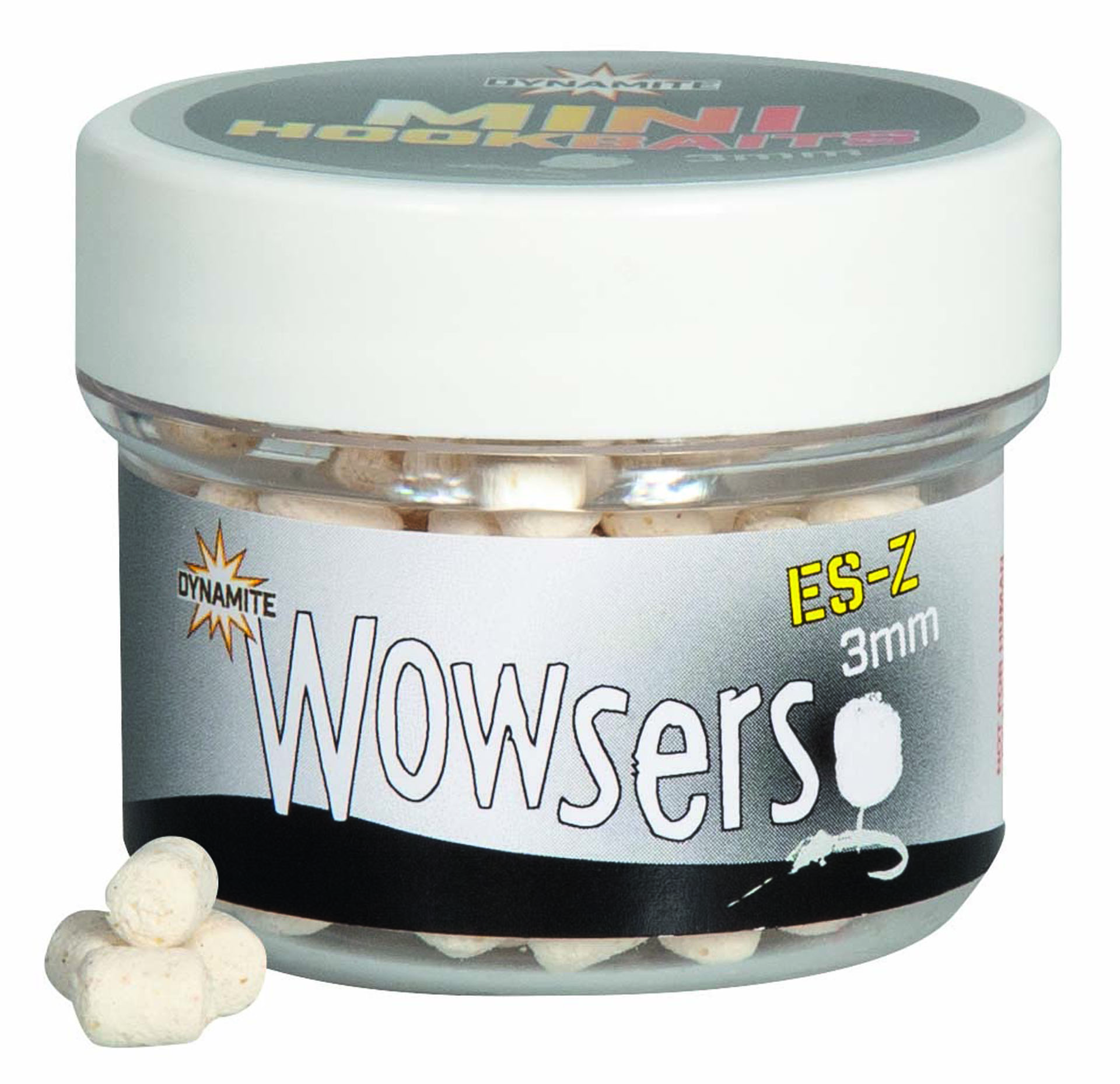 Picture of WOWSERS WHITE ES-Z 3MM MINI HOOKBAITS