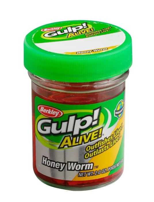 Bild von BERKLEY GULP! ALIVE! HONEY WORM HOT YELLOW